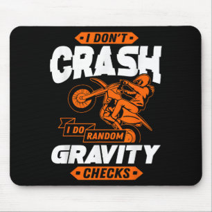 Random Gravity Checks - Motocross & Dirt Bike Mouse Pad