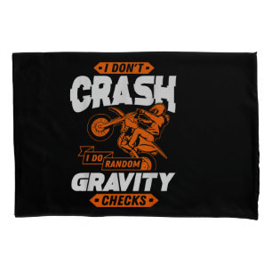 Random Gravity Checks - Motocross & Dirt Bike Pillowcase