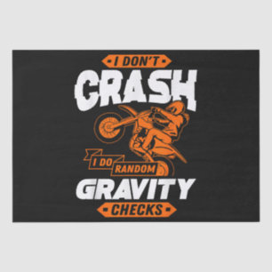 Random Gravity Checks - Motocross & Dirt Bike Tissue Paper