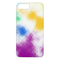 Random halftone colourful background