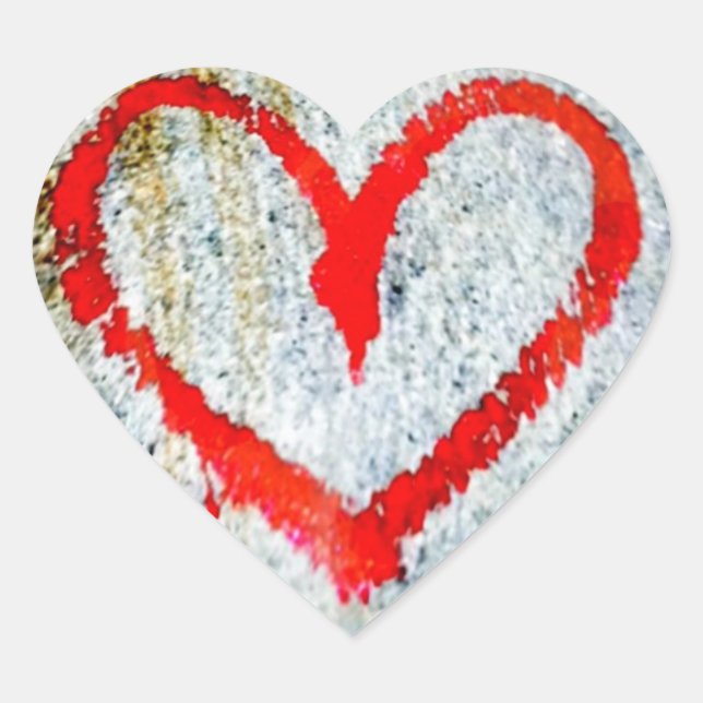 Random Heart Collection Graffiti Heart Sticker (Front)