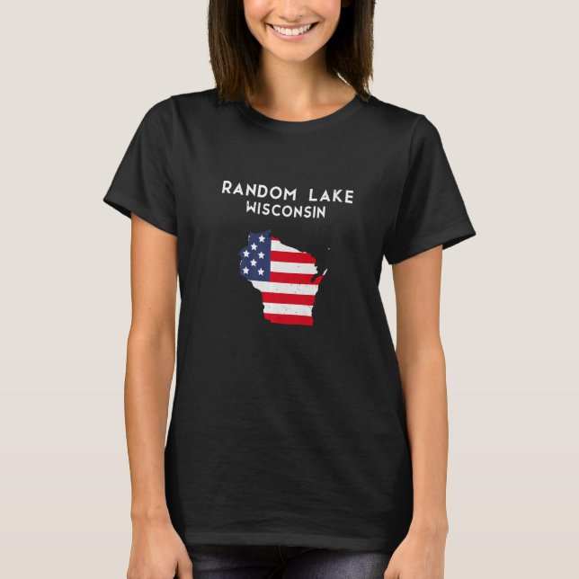 Random Lake Wisconsin USA State America Travel Wis T-Shirt (Front)