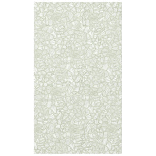 Random Leaf Mosaic Pale Green Tablecloth