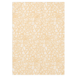 Random Leaf Mosaic Pale Orange Tablecloth