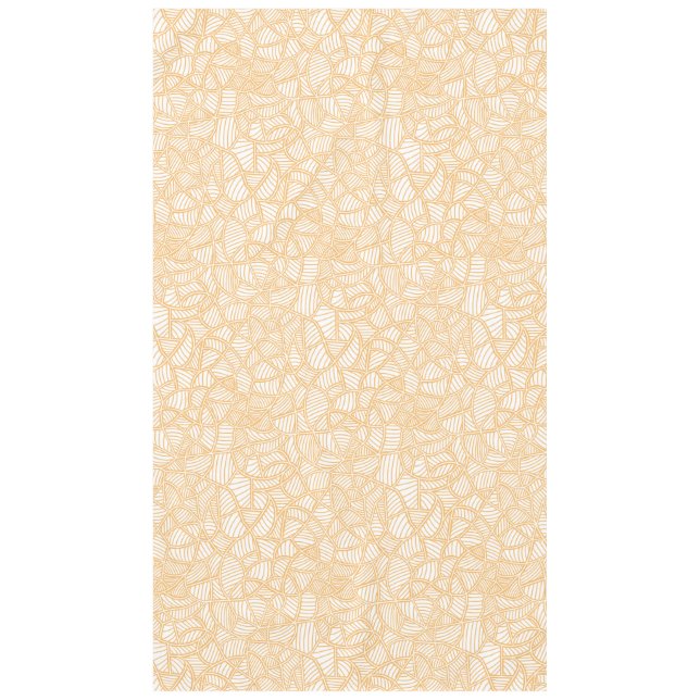 Random Leaf Mosaic Pale Orange Tablecloth (Front)