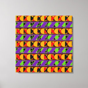 Random Letters Canvas Print