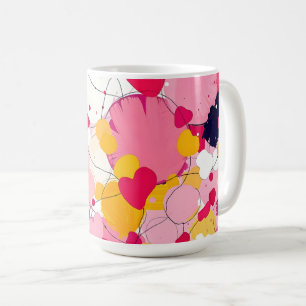 "Random Love Thoughts" - Colourful Abstract Coffee Mug