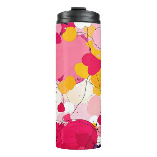 "Random Love Thoughts" - Colourful Abstract Thermal Tumbler