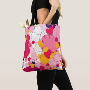 "Random Love Thoughts" - Colourful Abstract Tote Bag