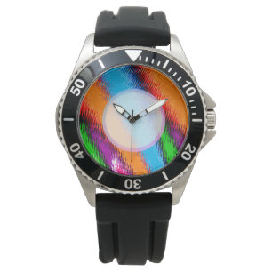 Random Multi Coloured Abstract Watch