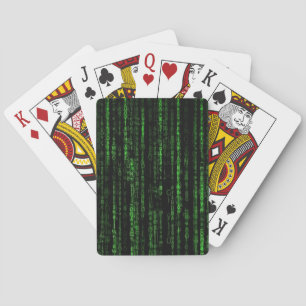 Random Numbers Binary Code Playing Cards