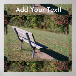 Random Park Bench Poster