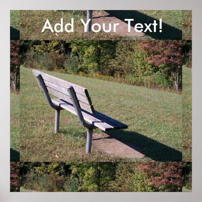 Random Park Bench Poster (Front)