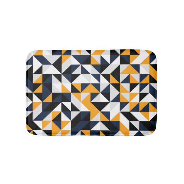 Random quarter circles: colourful pattern. bath mat (Front)