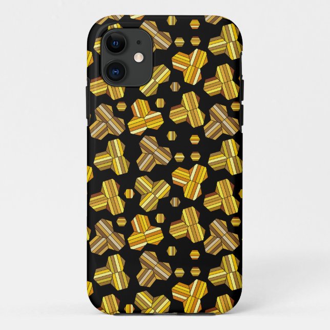 Random Shapes Uneven Pattern Case-Mate iPhone Case (Back)