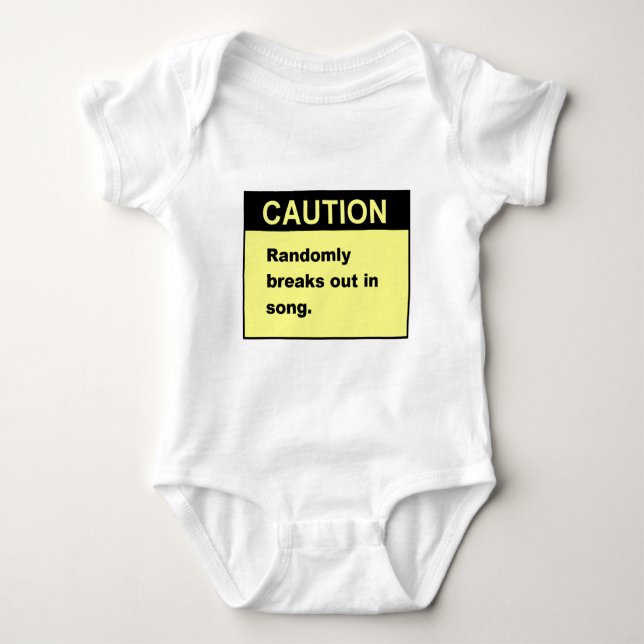 Random Song Baby Bodysuit (Front)