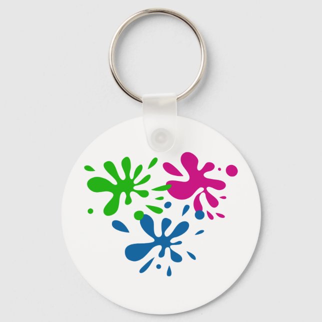 Random Splats Key Ring (Front)