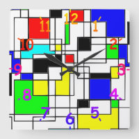 Random Squares Homage To Mondrian