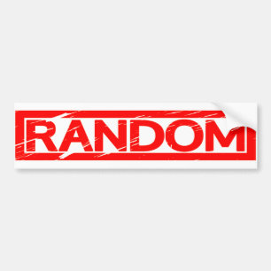 Random Stamp Bumper Sticker