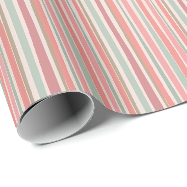 Random stripes design wrapping paper (Roll Corner)