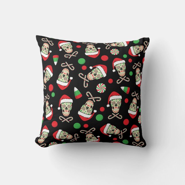 Random Sugar Skull Pillow (Front)