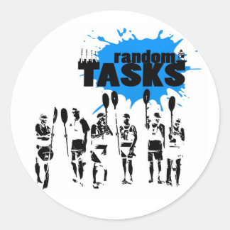 Random Tasks Sticker: Crew Classic Round Sticker