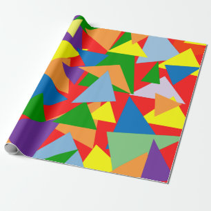 Random Triangles Wrapping Paper