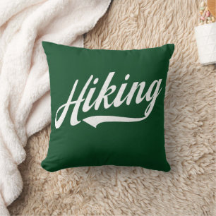 Random Varsity - Hiking, custom colour Cushion