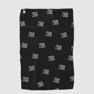 Randomly Arranged Design, Business Logo or Image Golf Towel