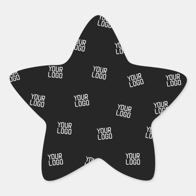 Randomly Arranged Design, Business Logo or Image Star Sticker (Front)