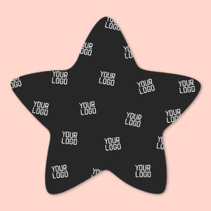 Randomly Arranged Design, Business Logo or Image Star Sticker