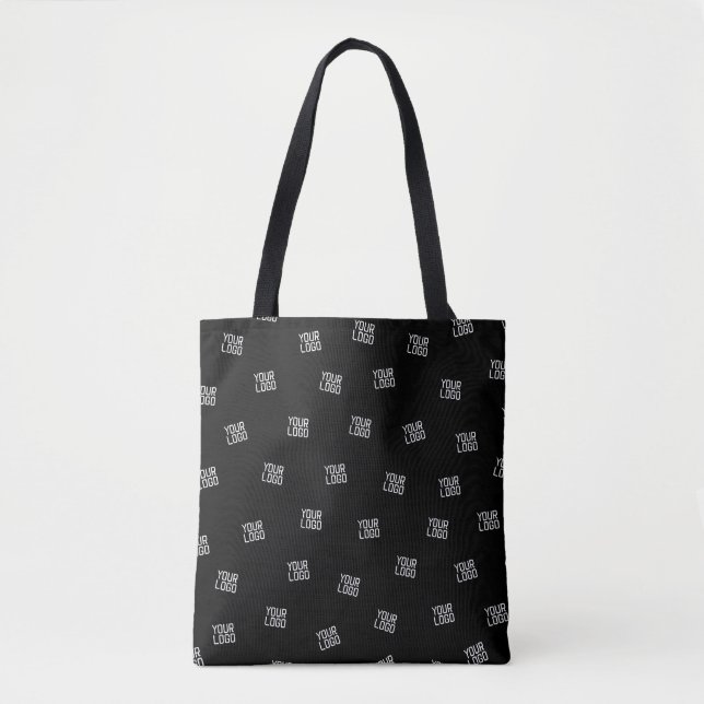 Randomly Arranged Design, Business Logo or Image Tote Bag (Front)