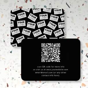 Randomly Placed Look for Your Logo or Any Photo Business Card