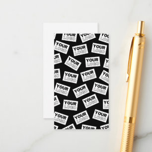 Randomly Placed Look for Your Logo or Any Photo Enclosure Card