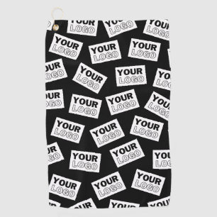 Randomly Placed Look for Your Logo or Any Photo Golf Towel