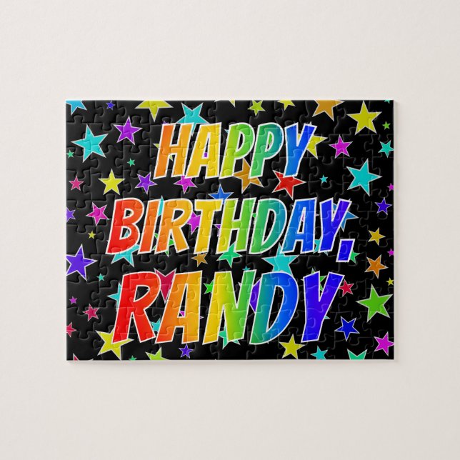 "RANDY" First Name, Fun "HAPPY BIRTHDAY" Jigsaw Puzzle (Horizontal)