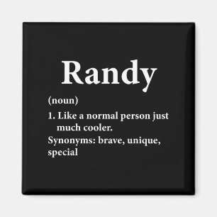 Randy Name Definition Funny D  Magnet