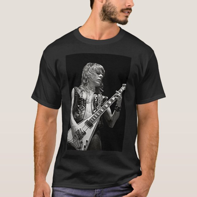 Randy Rhoads Art  Heavy Metal Hard Rock Premium  C T-Shirt (Front)