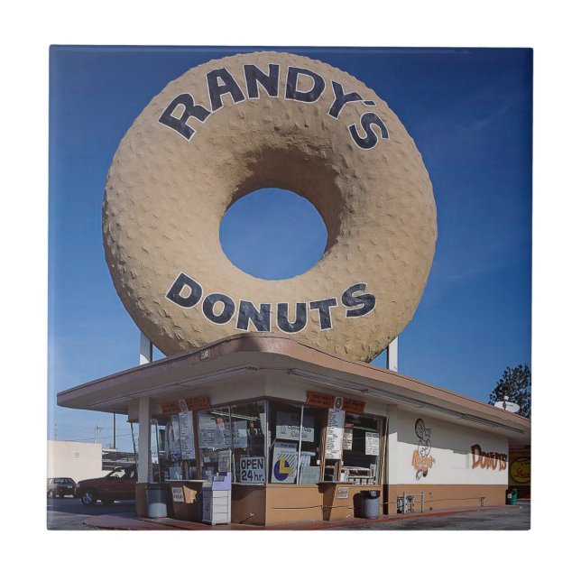 Randy's Doughnuts California Architecture Tile (Front)