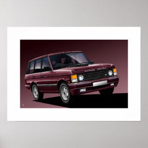 Range Rover Classic Poster Illustration