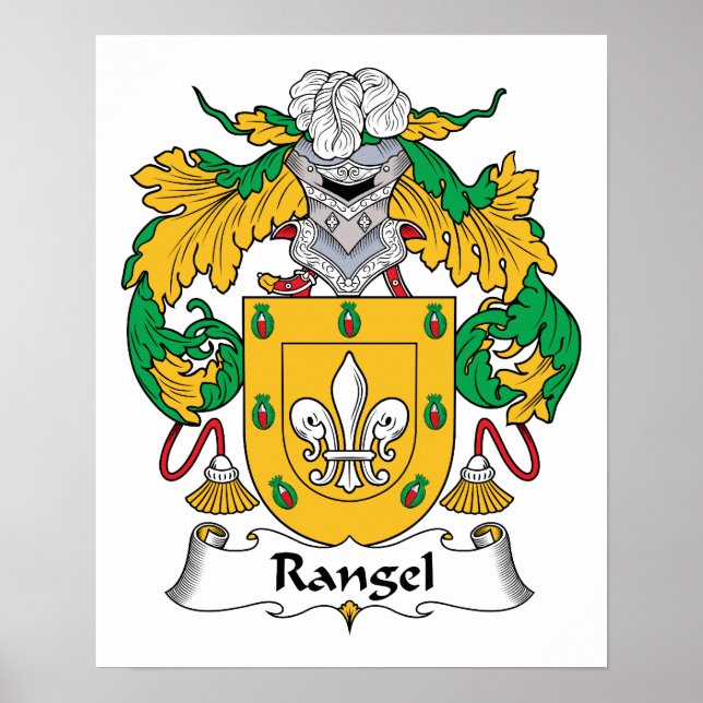 Rangel Family Crest Poster (Front)