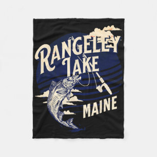 Rangeley Lake Maine Fly Fishing Trout B Fisher Sou Fleece Blanket