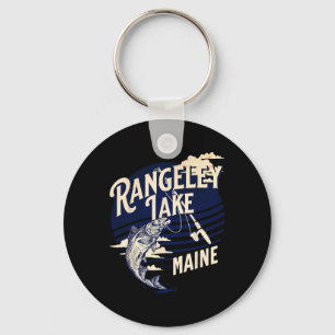 Rangeley Lake Maine Fly Fishing Trout B Fisher Sou Key Ring