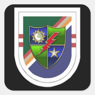 Ranger 2nd Bn Beret Flash (old) with DUI Stickers