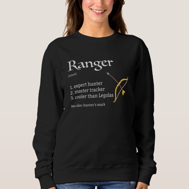 Ranger Class Dungeons & Rpg Dragons Sweatshirt (Front)