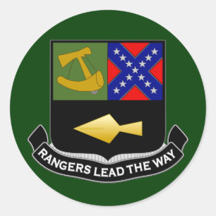 Ranger crest 1 classic round sticker
