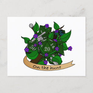 Ranger Dice Design Announcement Postcard