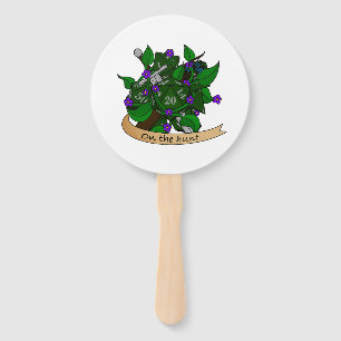 Ranger Dice Design Hand Fan