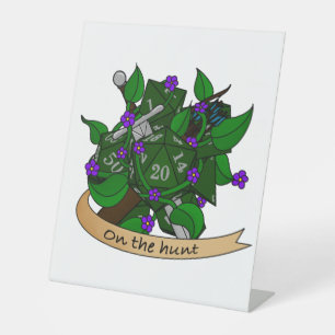 Ranger Dice Design Pedestal Sign