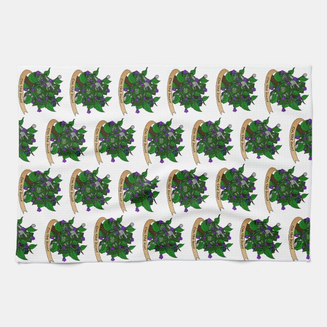 Ranger Dice Design Tea Towel (Horizontal)